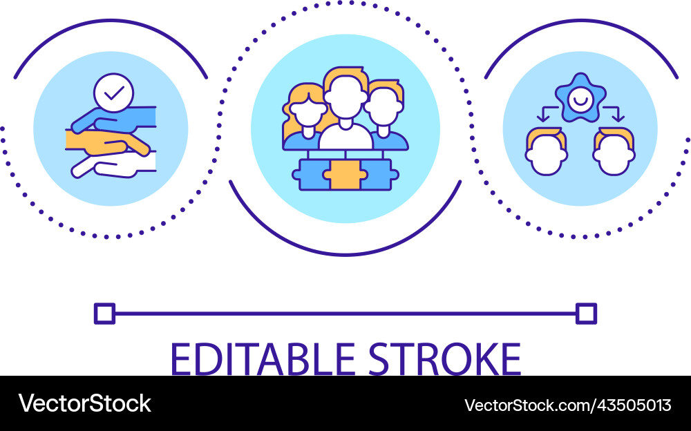 Community loop concept icon Community loop concept icon vector image