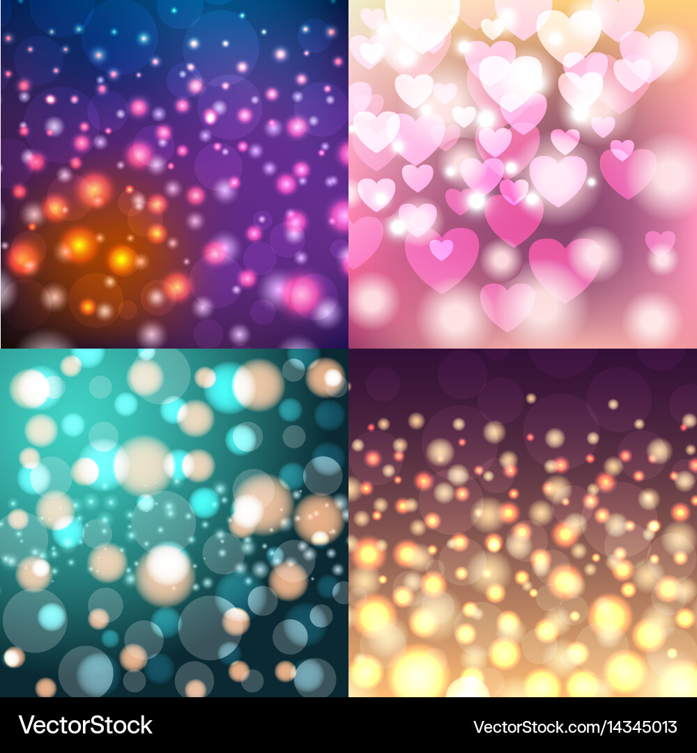 Creative bokeh universal texture abstract colorful vector image