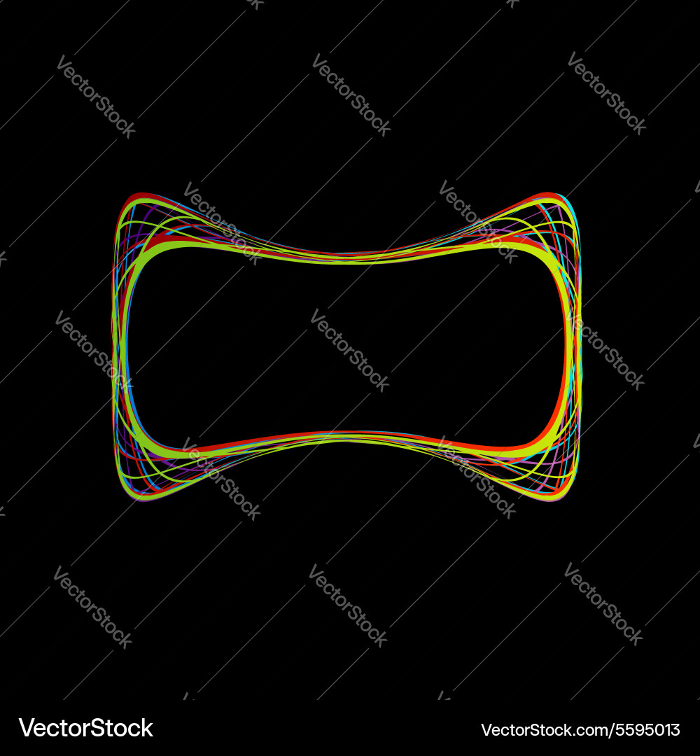 Fractal design element or banner for web vector image