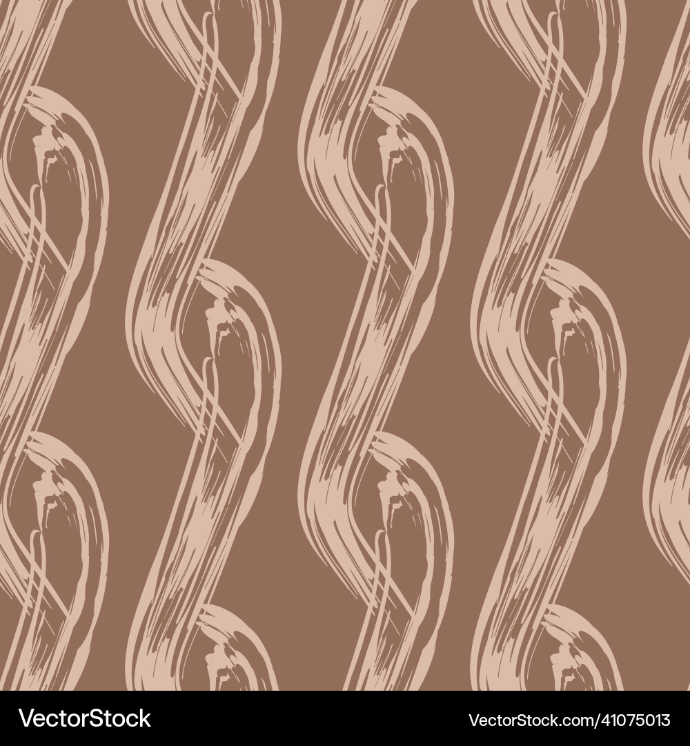 Painted wavy loop seamless pattern hand Painted wavy loop seamless pattern hand vector image