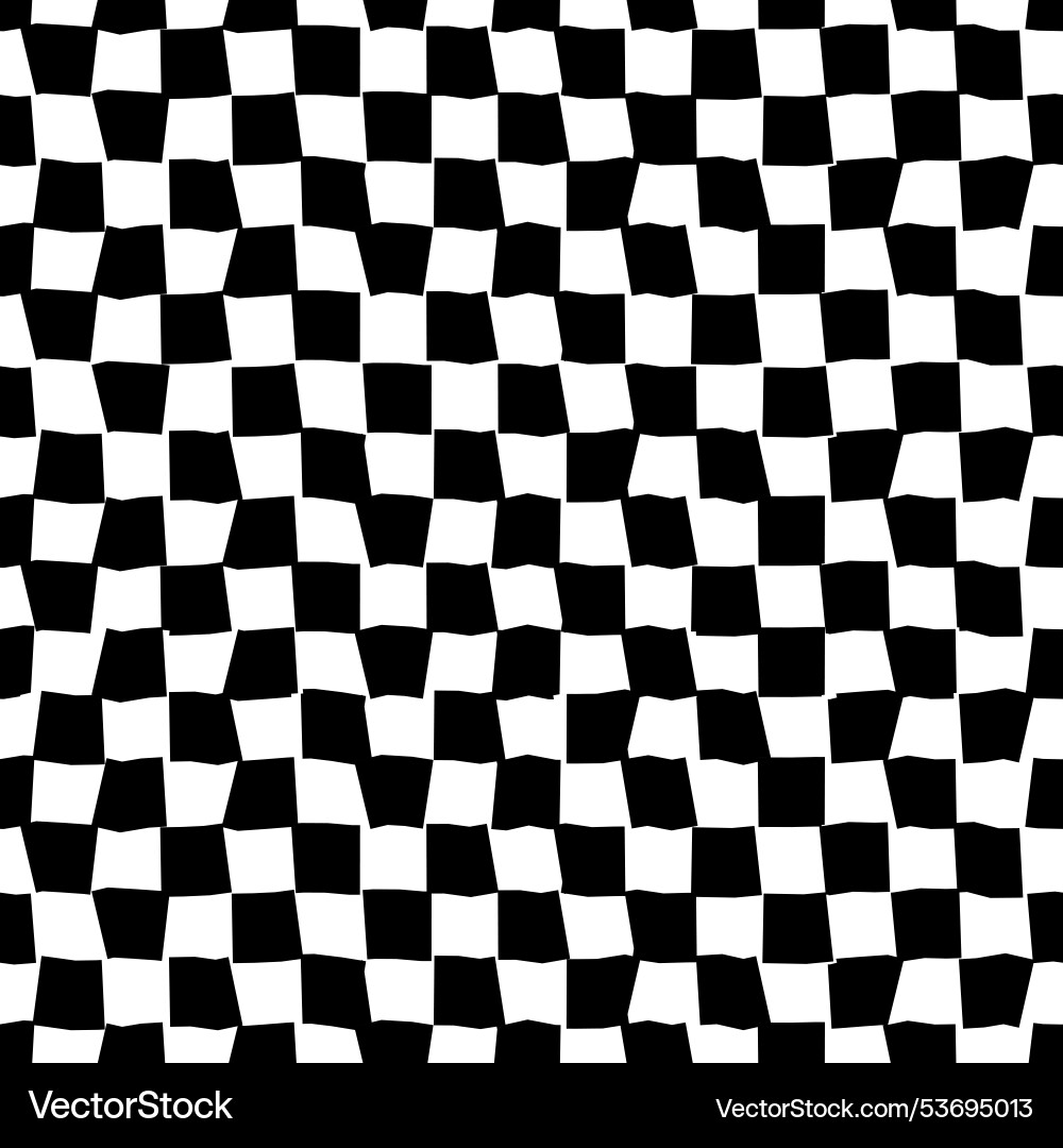 Psychedelic checkerboard pattern Vector Image