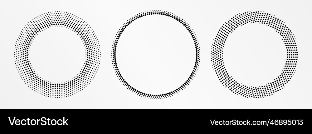 Round Dot Circle Logo Vector Image