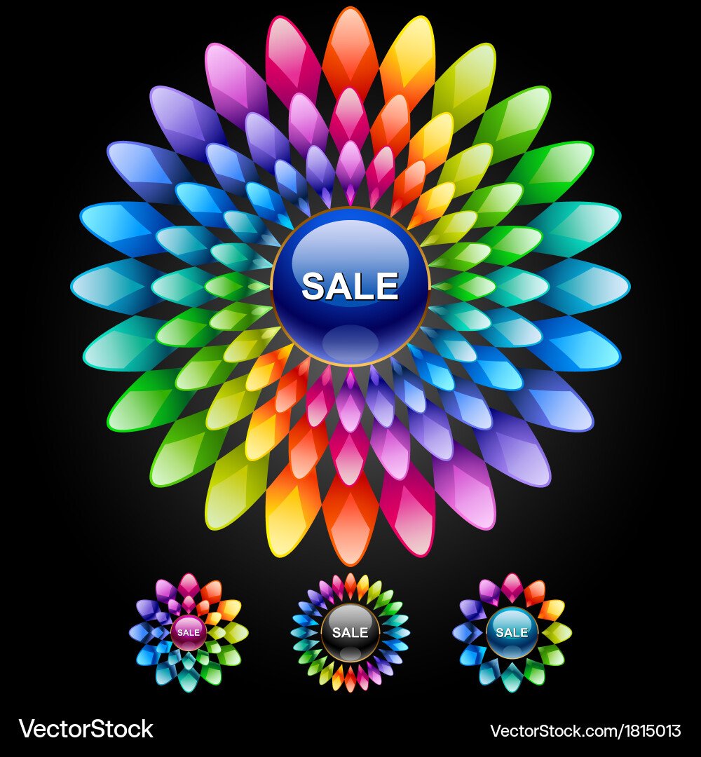 Set of design elements for sales Vector Image