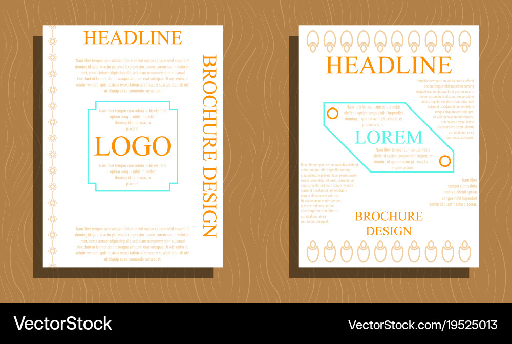 Set of layout background for art template Vector Image