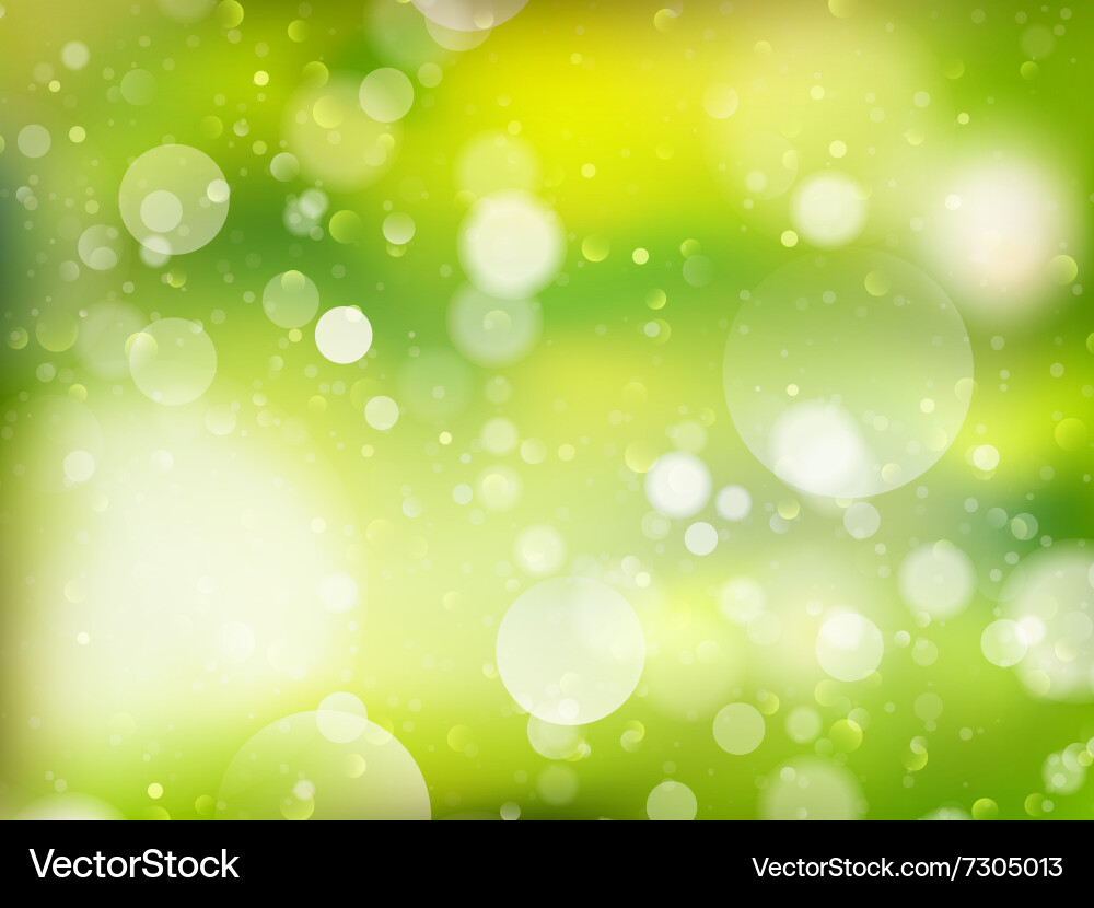 Spring bokeh background eps 10 vector image