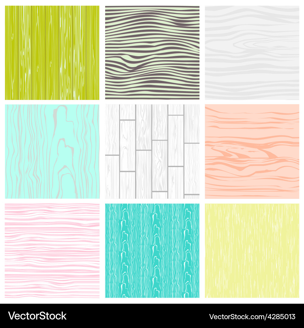Wooden Textures & Patterns Royalty Free Vector Image