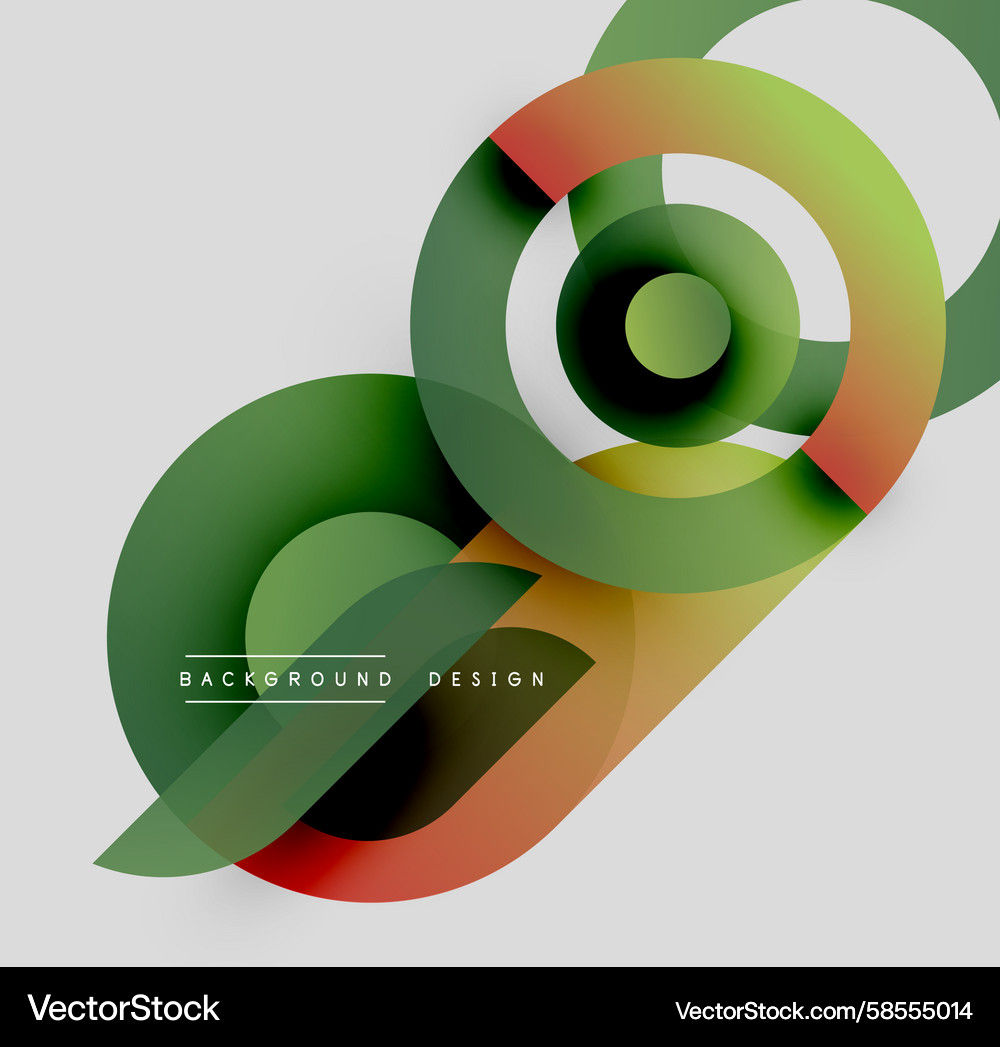 Abstract circles overlap creating vibrant Abstract circles overlap creating vibrant Vector Image