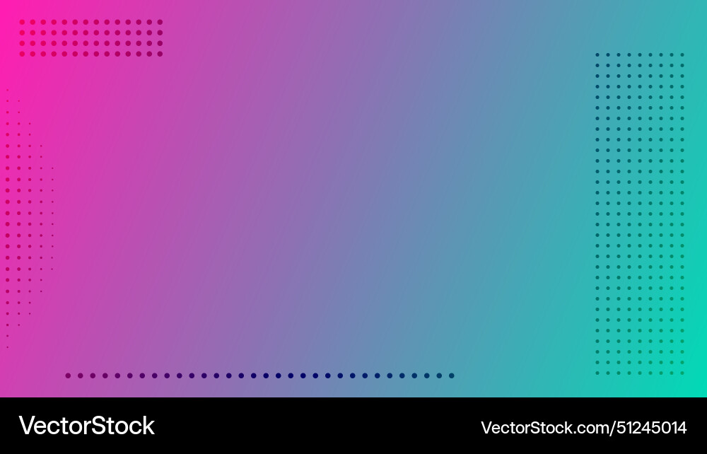 Abstract gradient geometric background with dots vector image