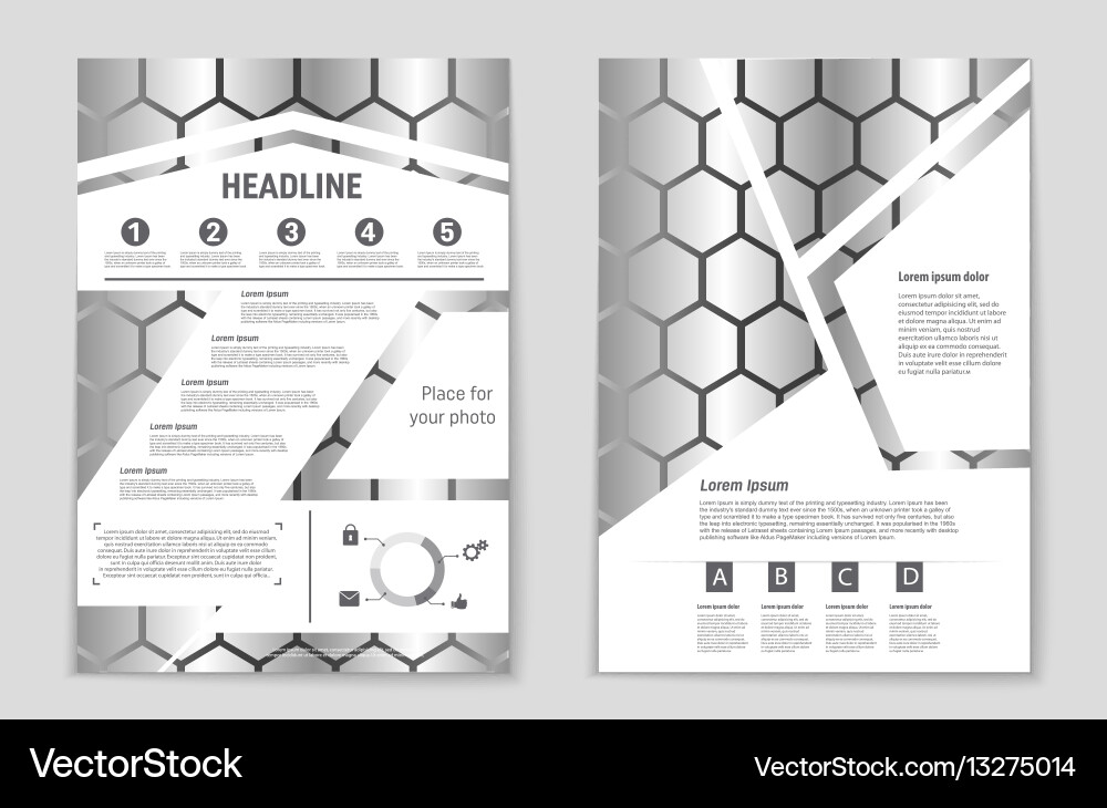 Abstract layout background set for art Vector Image