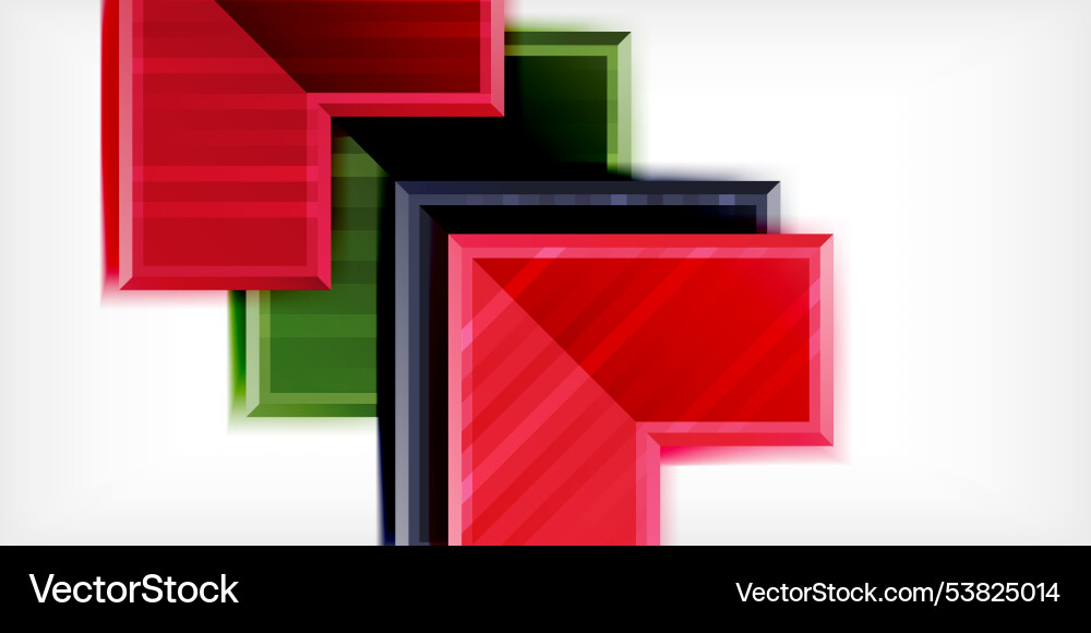 Arrow symbols created with 3d effects and line Vector Image