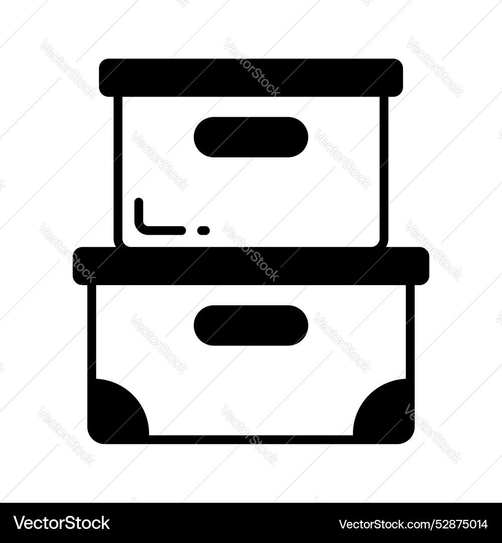 File boxes design ready to use in websites Vector Image