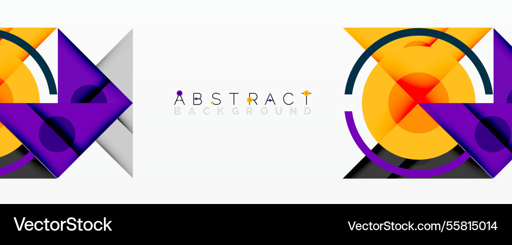Geometric abstract design with layered triangles Vector Image