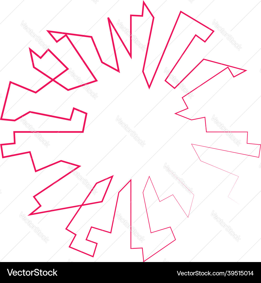 Geometric random circular element abstract Vector Image