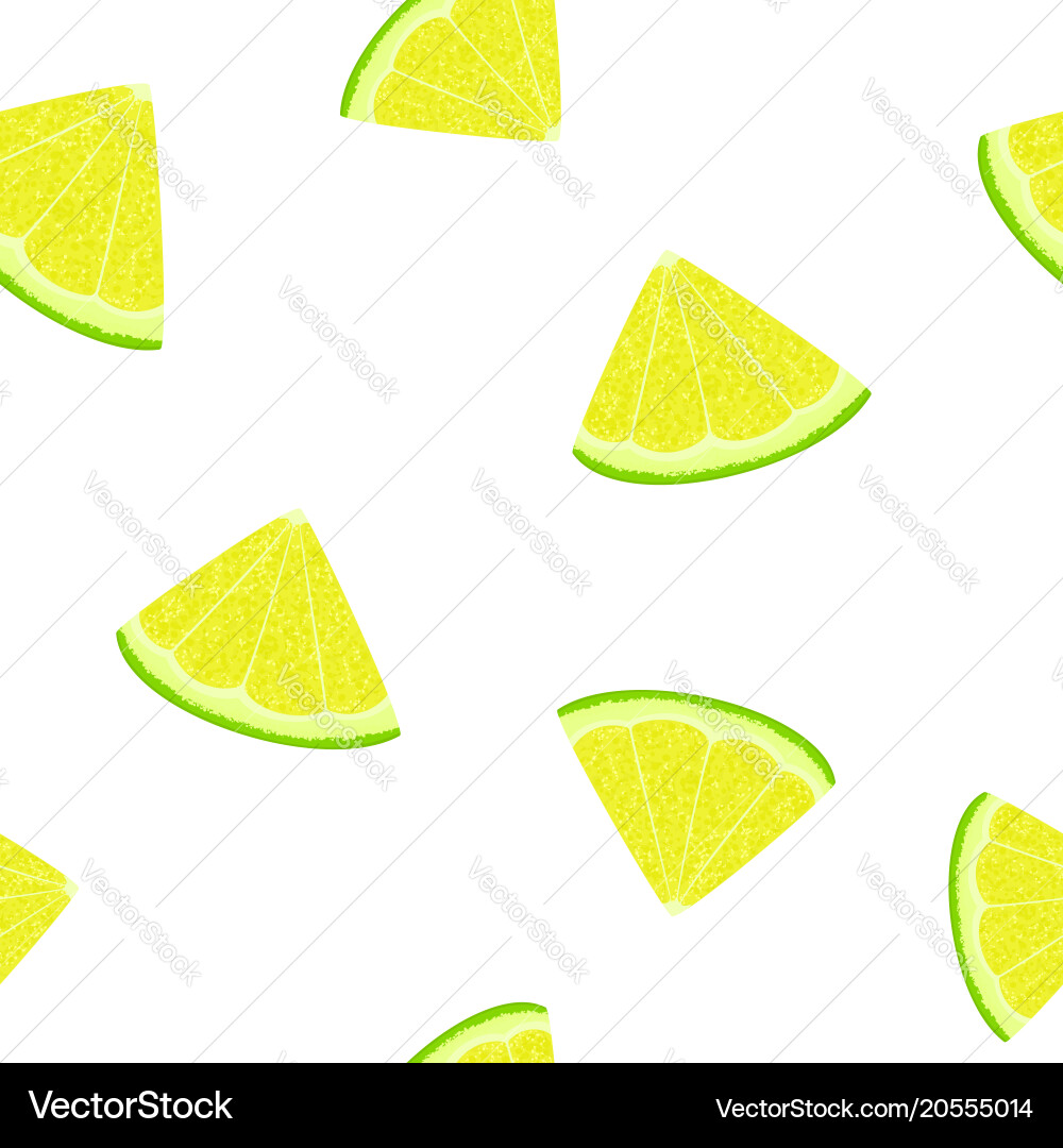 Lime Slice Pattern vector image