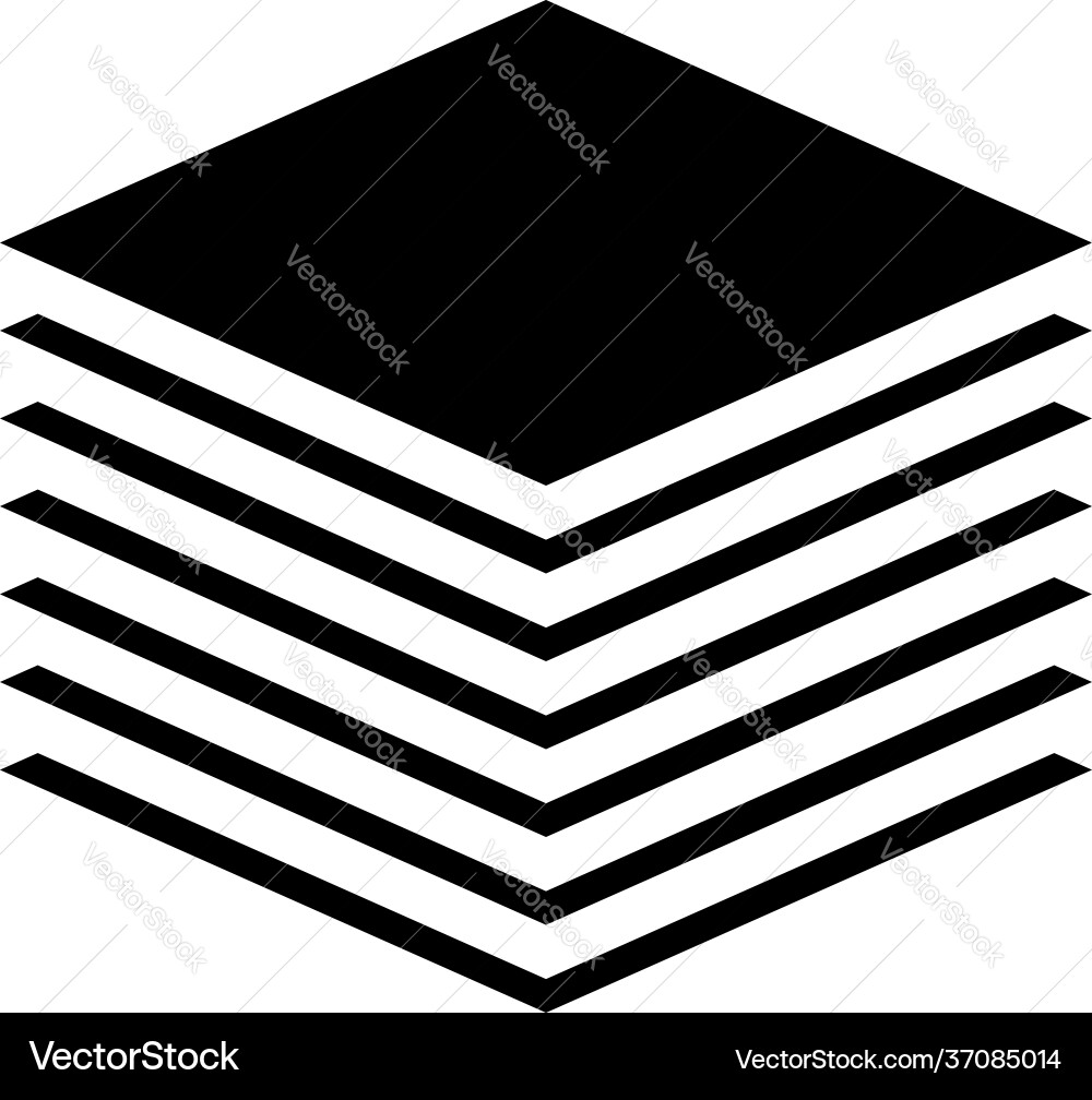 Multitier layered icon for computing or generic Multitier layered icon for computing or generic Vector Image