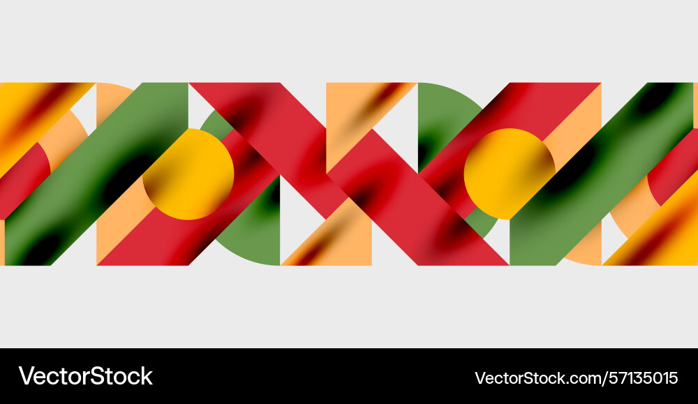 Abstract geometric pattern shapes overlap Abstract geometric pattern shapes overlap Vector Image