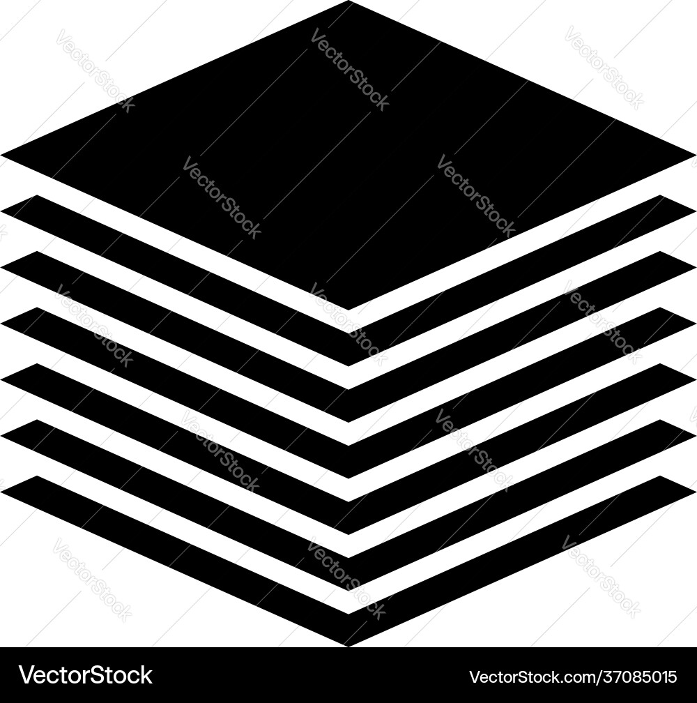 Multitier layered icon for computing or generic Multitier layered icon for computing or generic Vector Image