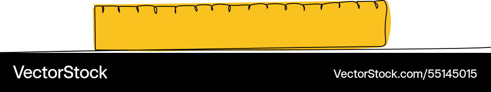 Ruler measurement geometry technical drawing Vector Image