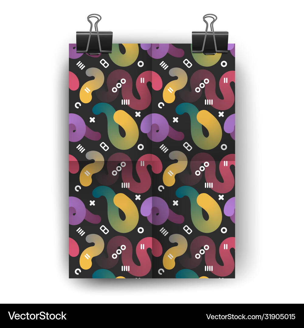 Seamless endless pattern with fluid colorful Seamless endless pattern with fluid colorful Vector Image