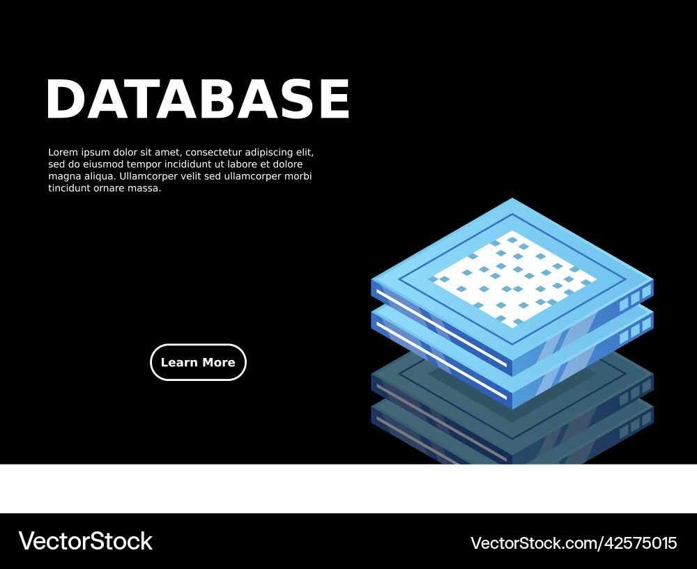 Set of server room icons data center and database Vector Image