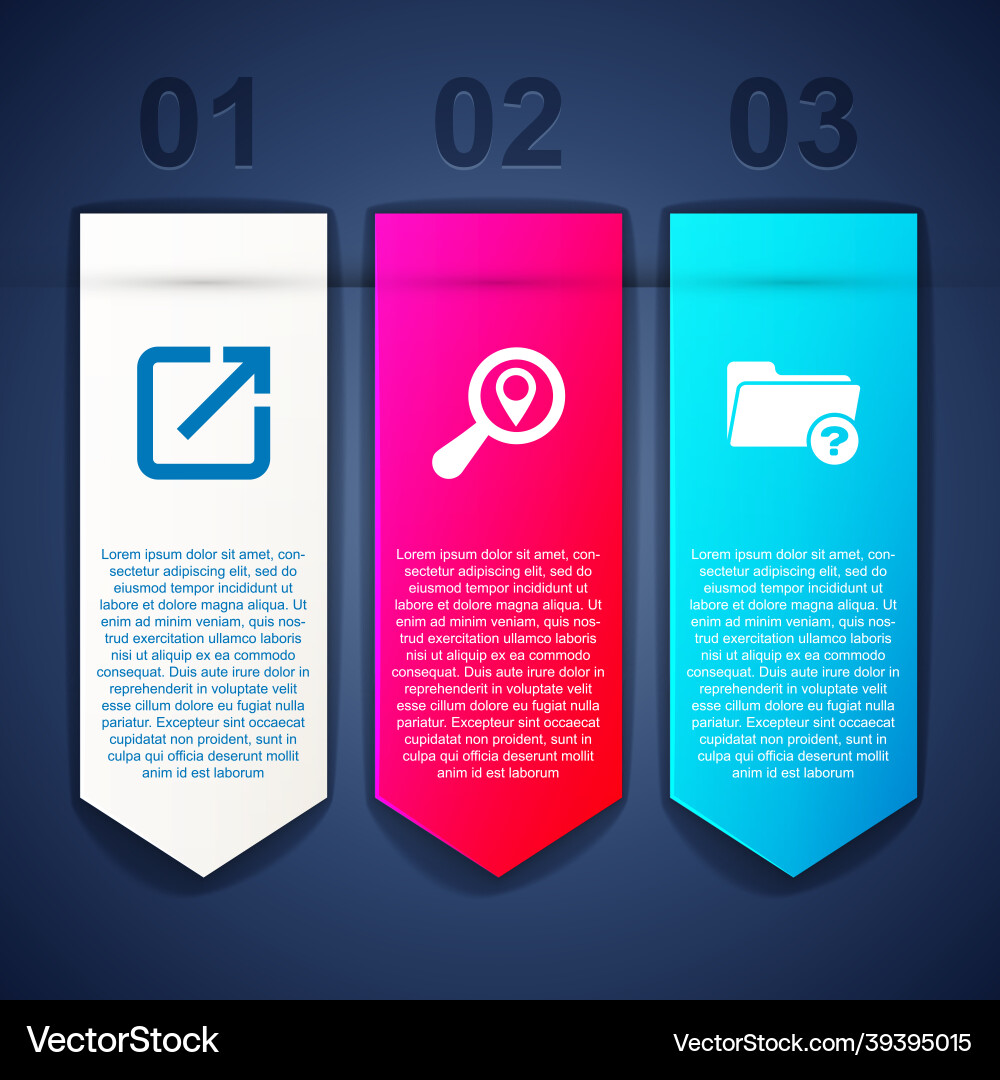 Set open in new window search location Vector Image