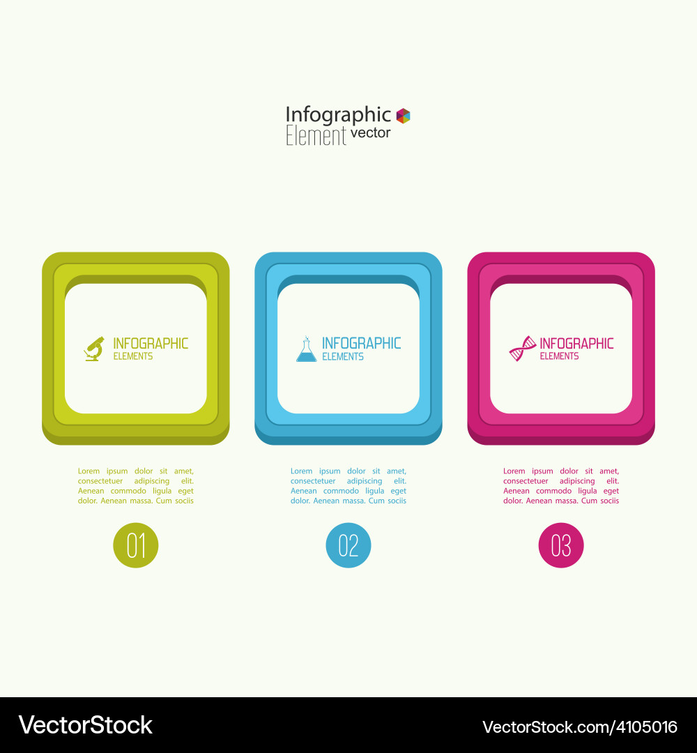 Comparative chart with templates for presentation vector image