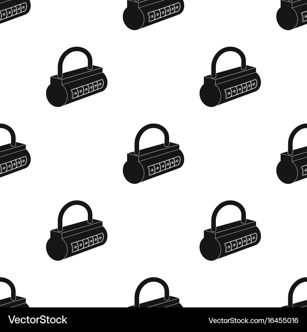 Computer password icon in black style isolated Vector Image