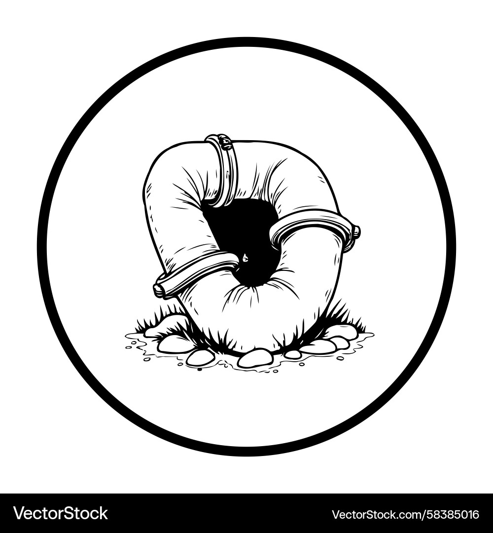Deflated Pool Float Vector Image