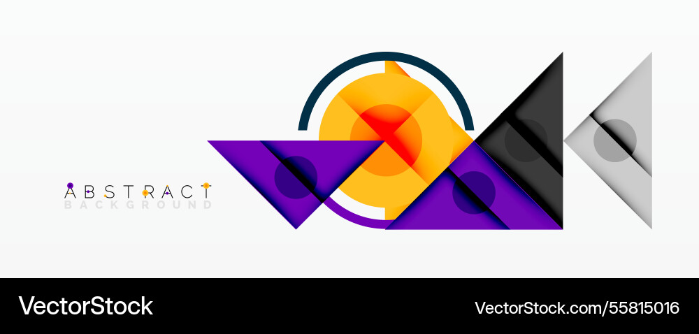 Geometric abstract design with layered triangles Geometric abstract design with layered triangles Vector Image
