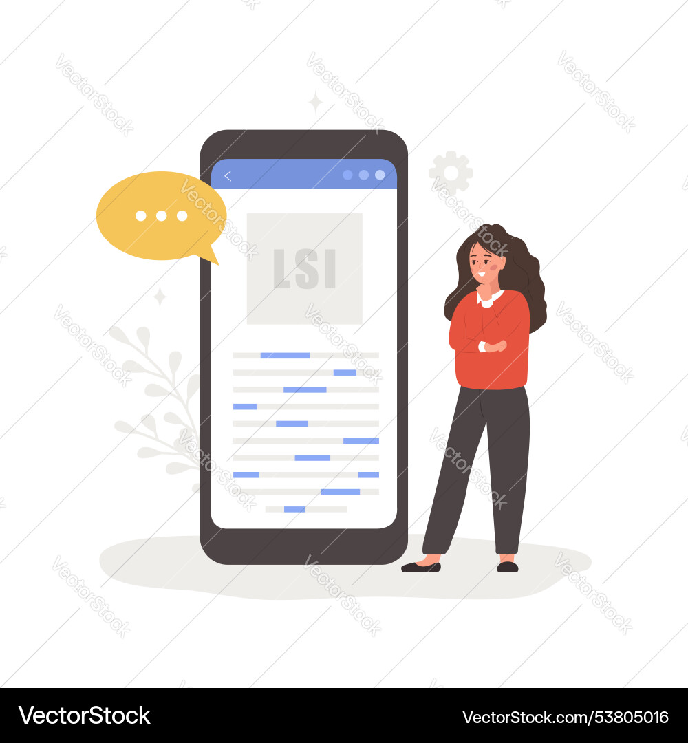 Lsi keyword service latent semantic indexing Lsi keyword service latent semantic indexing vector image