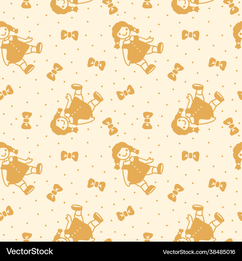 Pattern with polka dots in retro style Pattern with polka dots in retro style vector image