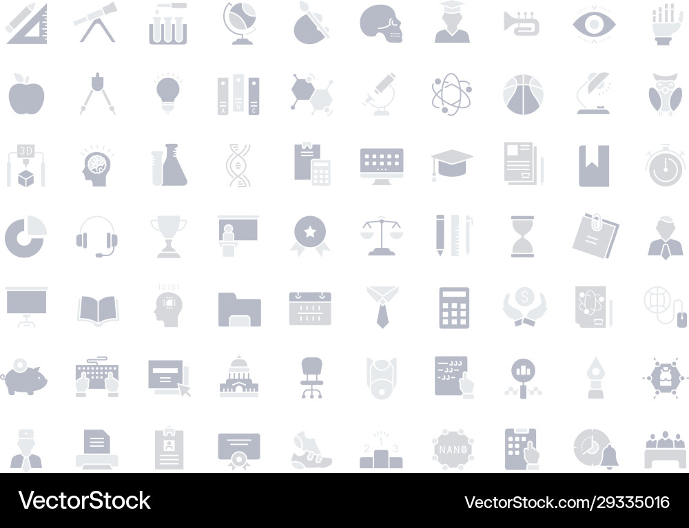Set simple icons university Set simple icons university vector image