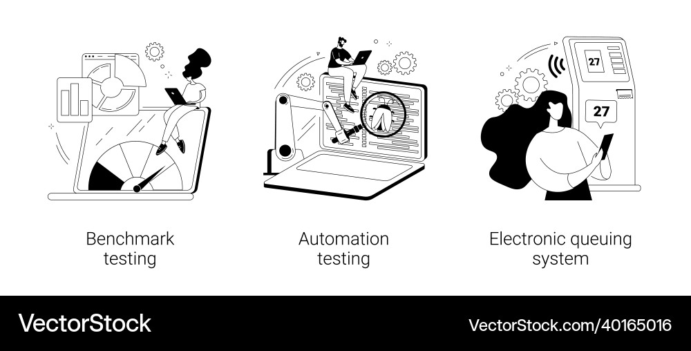 Software implementation abstract concept Software implementation abstract concept Vector Image
