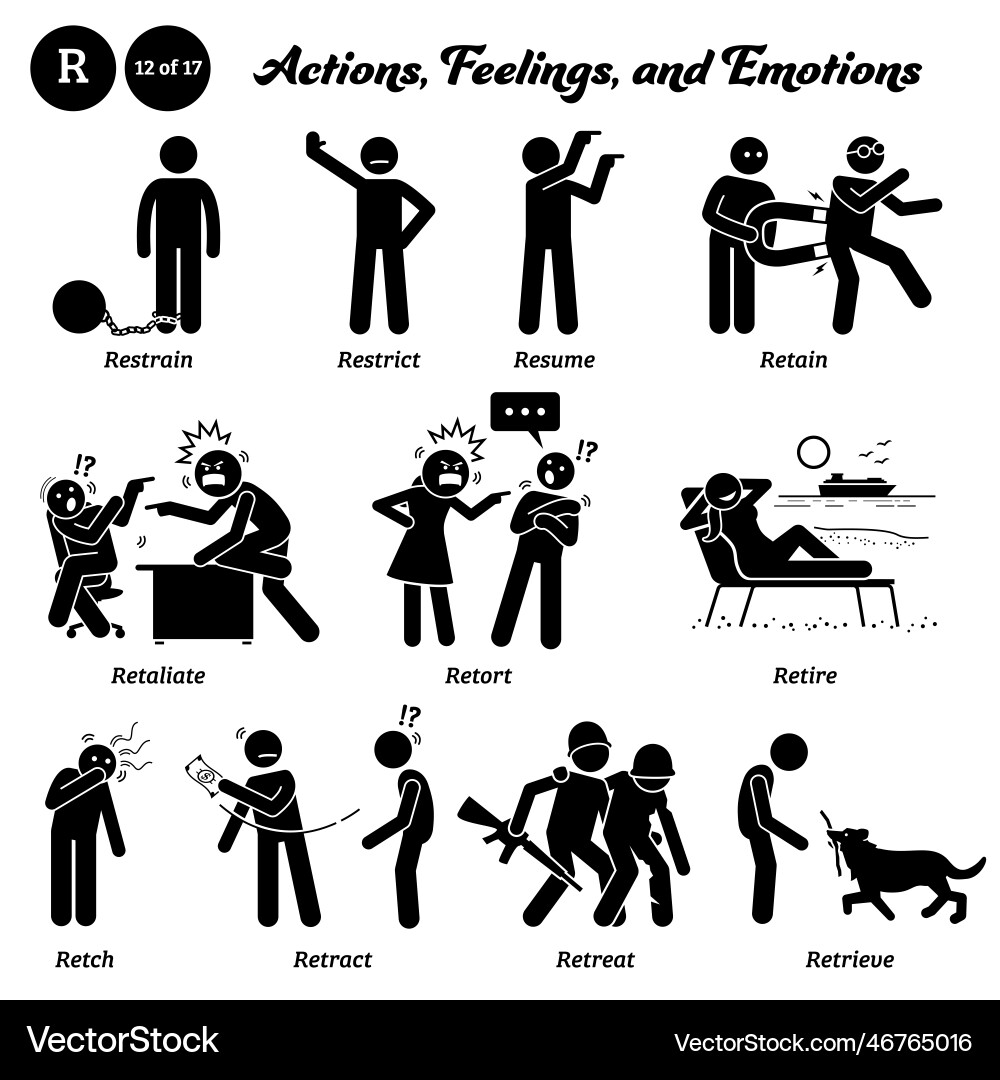 Stick figure human people man action feelings Stick figure human people man action feelings vector image