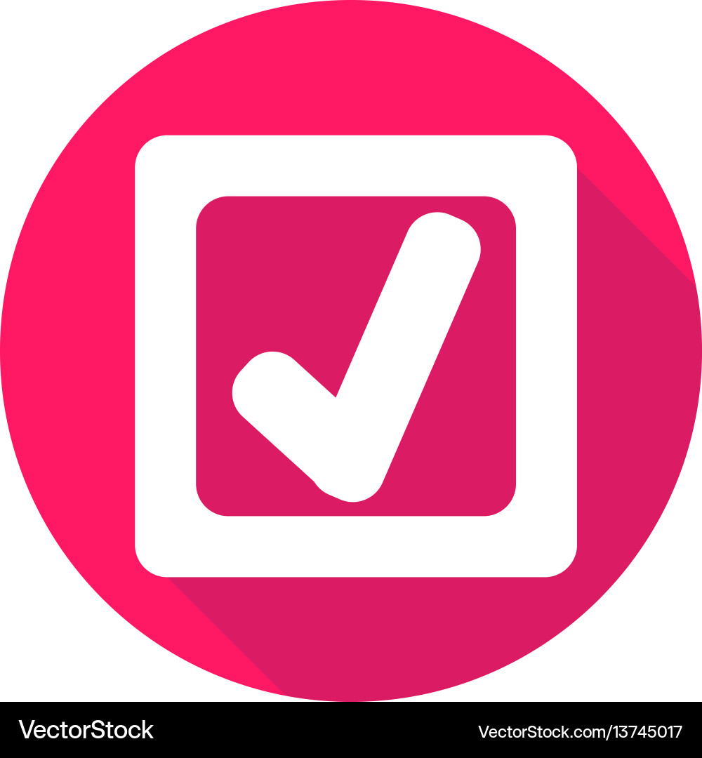 Check mark or accept icon of set material design Vector Image