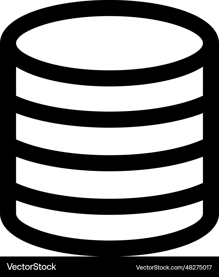 Database icon Database icon vector image