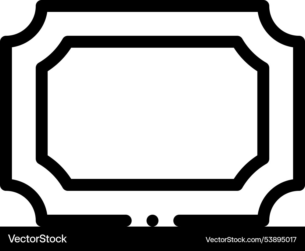 Frame icon thin linear style design isolated Frame icon thin linear style design isolated Vector Image