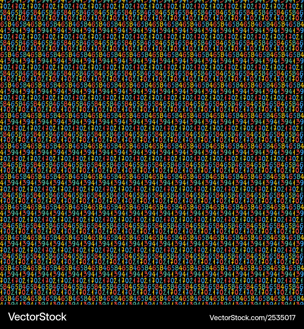 Seamless pattern with numbers for school design vector image