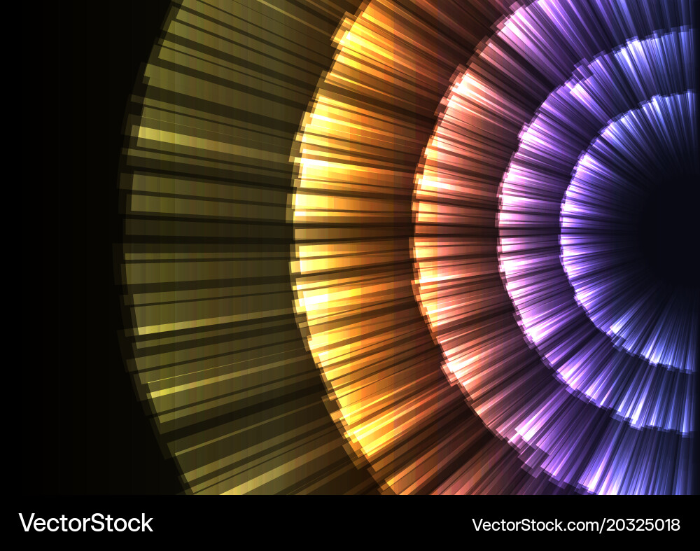 Abstract Glow Explosion Layer Vector Image