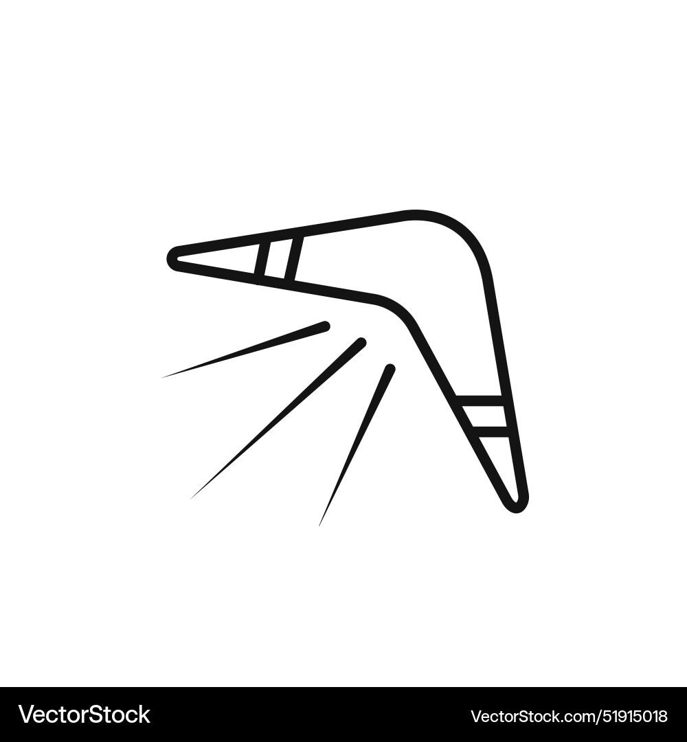Boomerang icon set collection for web Vector Image