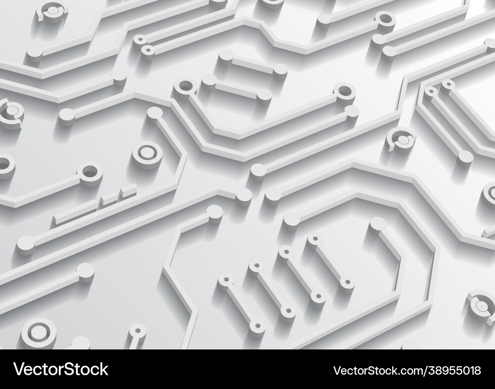 Circuit technology background with hi-tech Vector Image