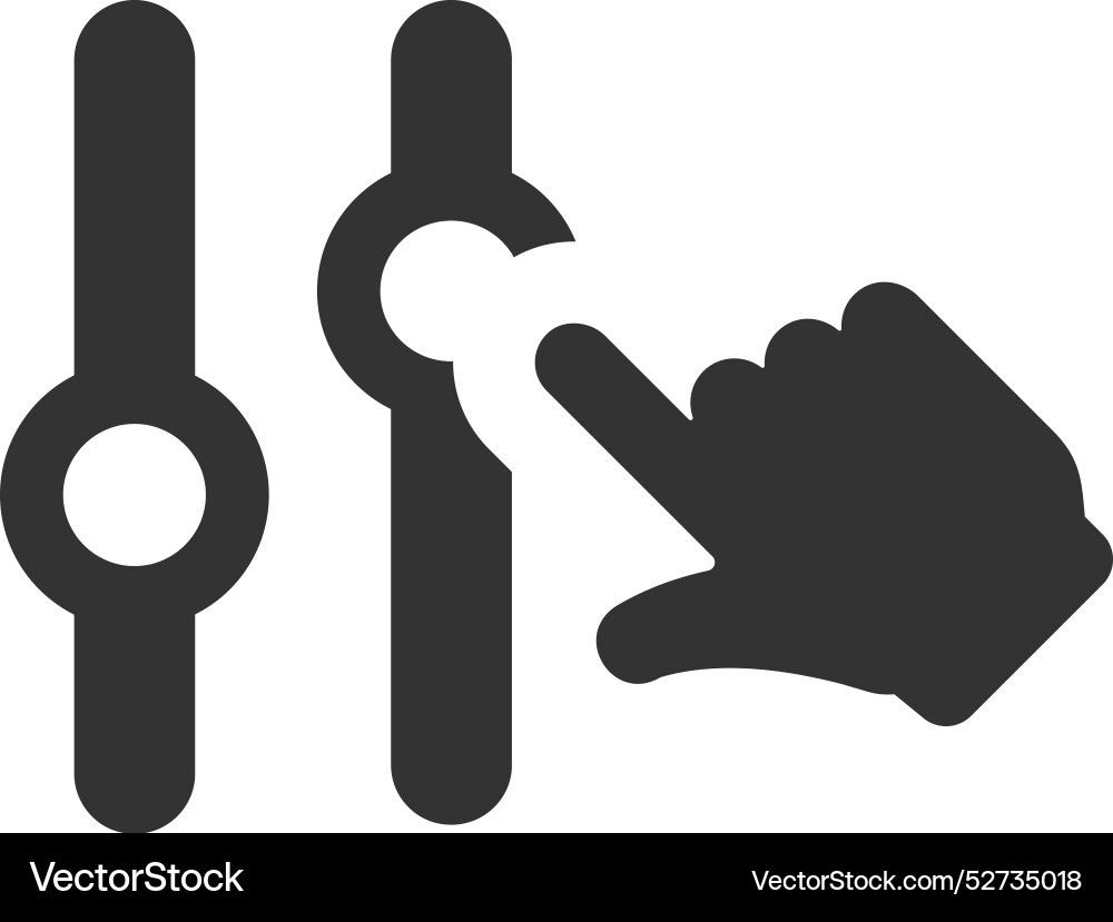 Custom setting icon vector image