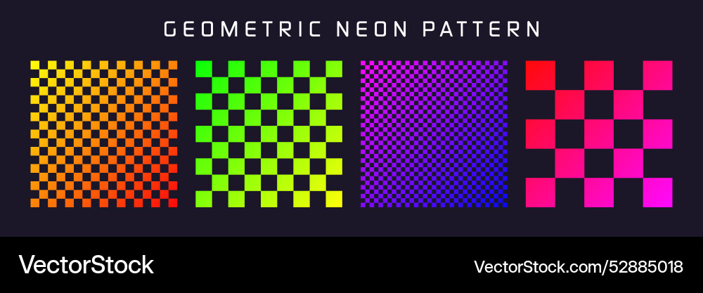 Groovy checkered pattern colorful distorted tiled Groovy checkered pattern colorful distorted tiled vector image