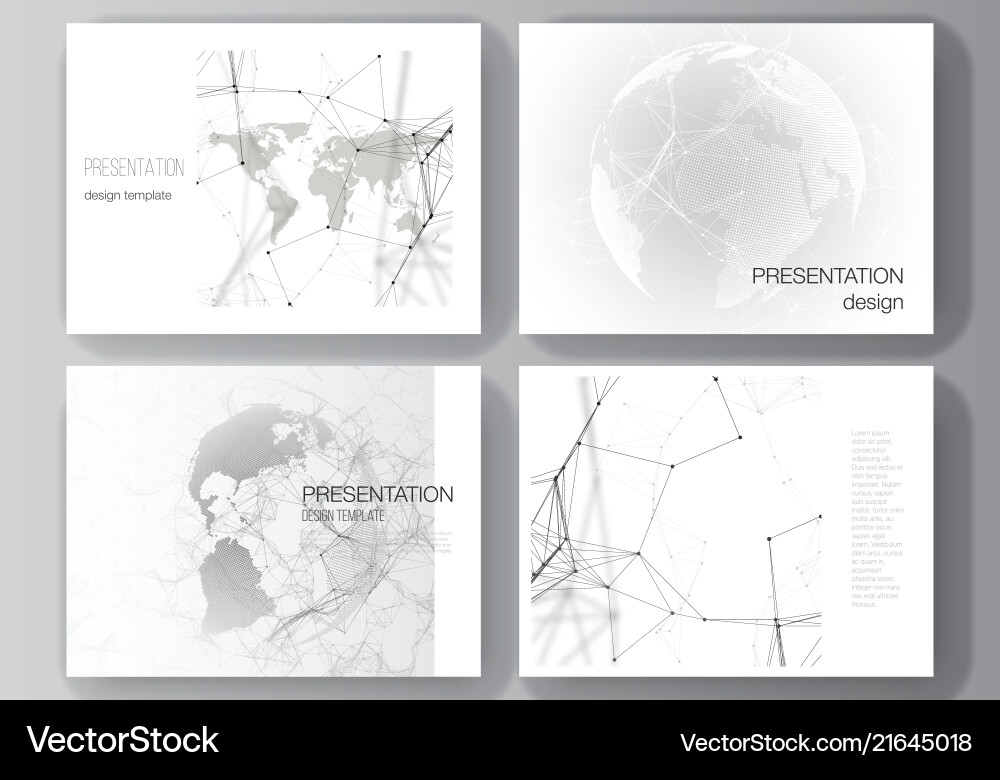 Layout of the presentation slides design Layout of the presentation slides design vector image