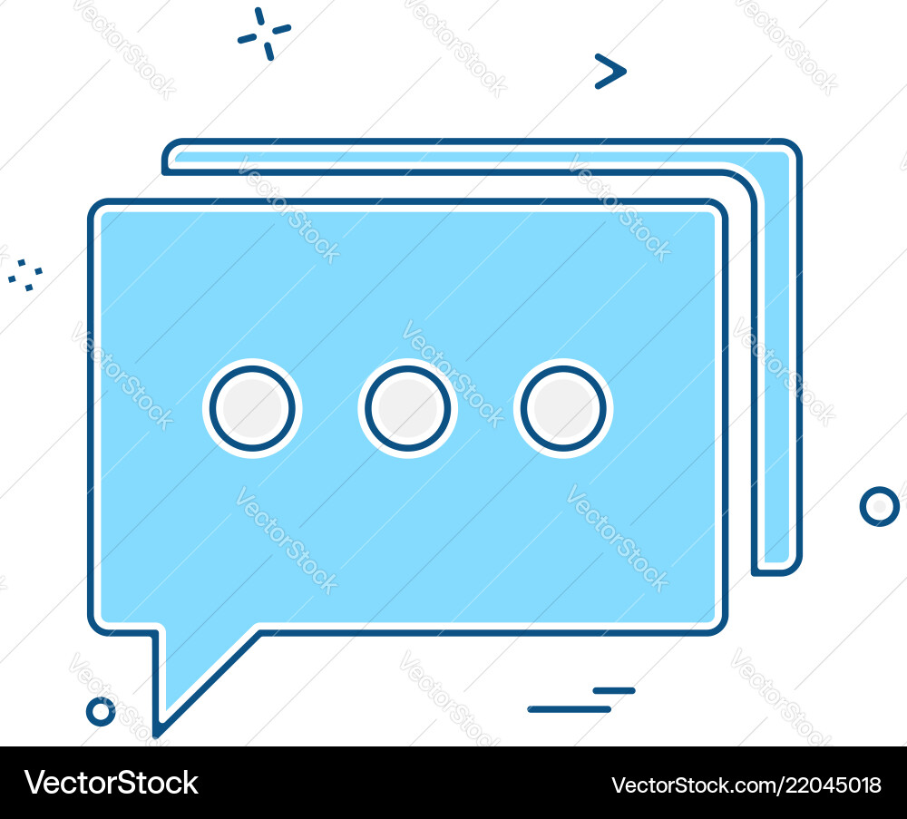 Message icon design Vector Image
