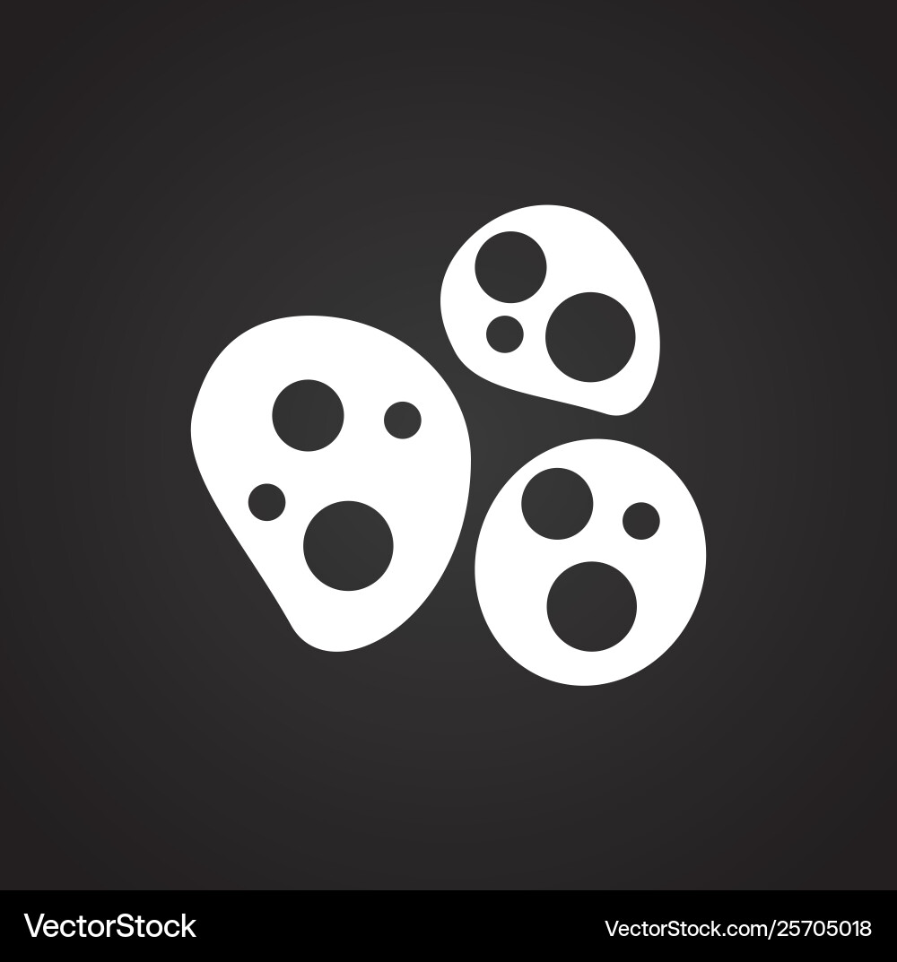 Microbe icon on background for graphic and web Microbe icon on background for graphic and web Vector Image