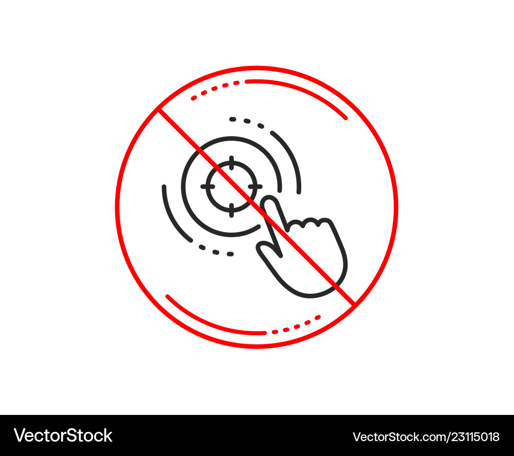 Seo target line icon search engine optimization Vector Image