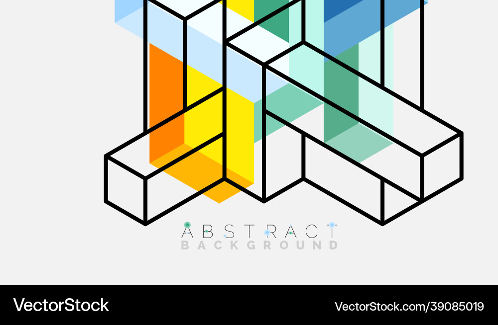 Abstract background 3d cubes cubic elements Abstract background 3d cubes cubic elements vector image