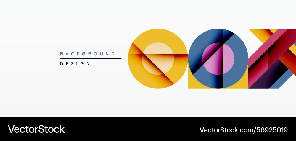 Abstract geometric composition overlapping Abstract geometric composition overlapping vector image