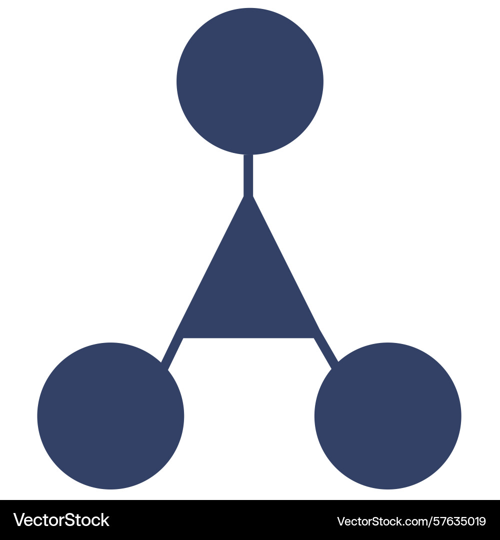 Abstract of a network structure with three Abstract of a network structure with three vector image